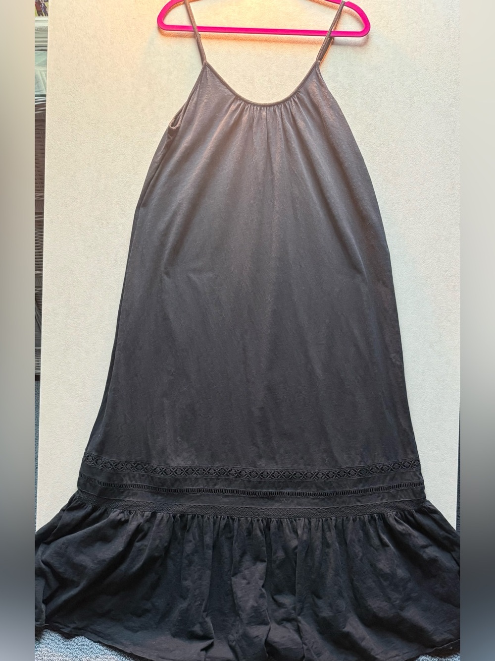 Saturday Sunday By Anthropologie Trudie Lace  Maxi Dress - Black
